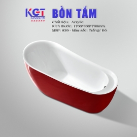 Bồn tắm nằm  Acrylic 839 ( Màu Trắng/Xanh dương )