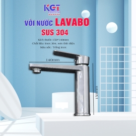 Vòi Lavabo Sus 304  Inox cao