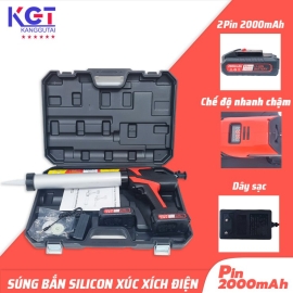 Súng bắn keo silicon sử dụng bằng pin